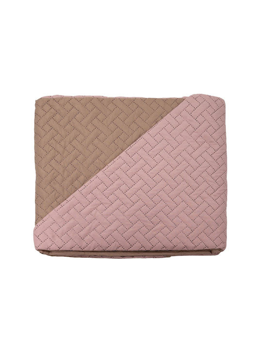 Sidirela Tagesdecke Einzelbett Mikrofaser Pink Apple 150x220cm