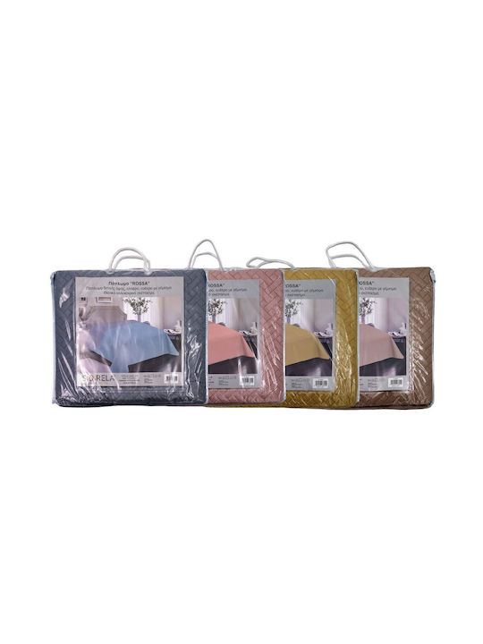Sidirela Κουβερλί Υπέρδιπλο Microfiber Beige 220x230cm