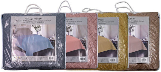 Sidirela Κουβερλί Μονό Microfiber Grey 150x220cm