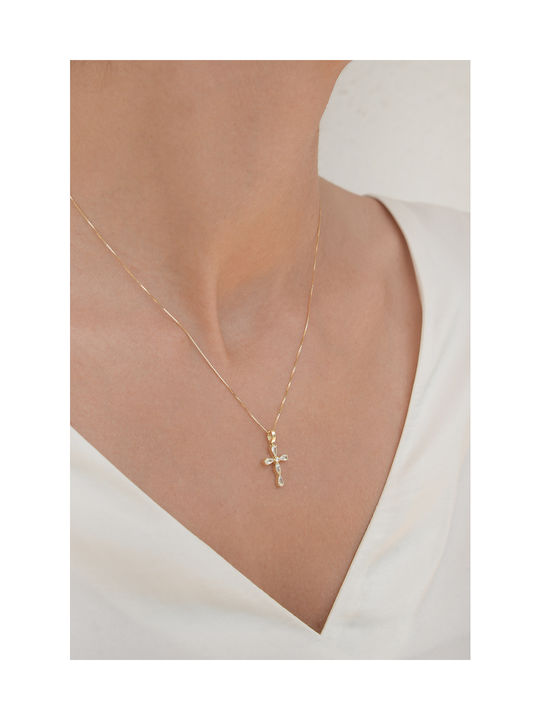 Kritsimis Gold Cross 14K with Chain