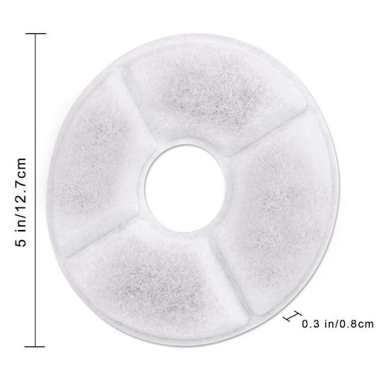 eBest Pet Water Fountain Ersatzfilter für Hund & Katze 4Stück