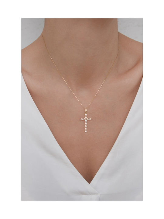 Kritsimis Gold Cross 14K with Chain