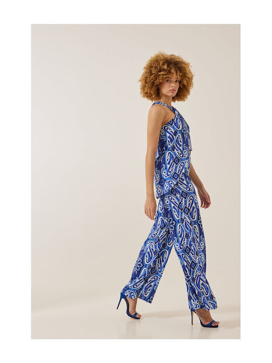 Enzzo Women's Blue Set with Trousers