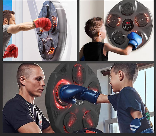 Music Boxing Machine Wall Mounted Target Pad Black