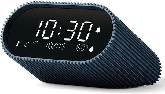 Lexon Часовник Масов Дигитален LCD Металик с Будилник Син LR155OB3