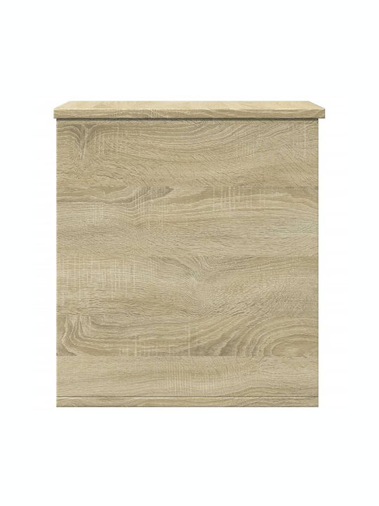 vidaXL Sonoma Wooden Storage Box with Lid Brown 40x42x46cm 1pcs