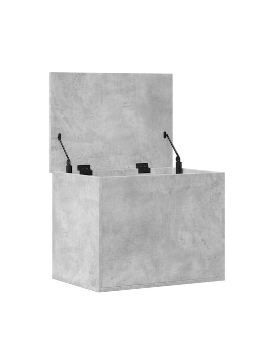 vidaXL Wooden Storage Box with Lid Gray 60x42x46cm 1pcs
