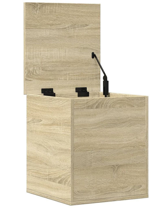 vidaXL Sonoma Wooden Storage Box with Lid Brown 40x42x46cm 1pcs