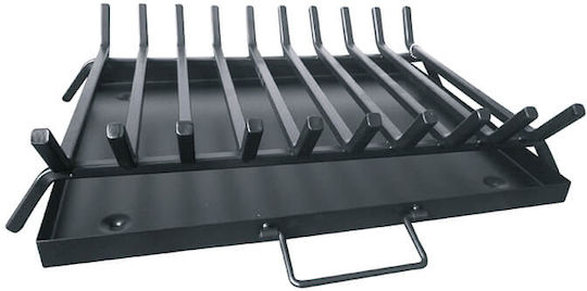 Metallic Fireplace Grate Ash Drawer 60x40cm