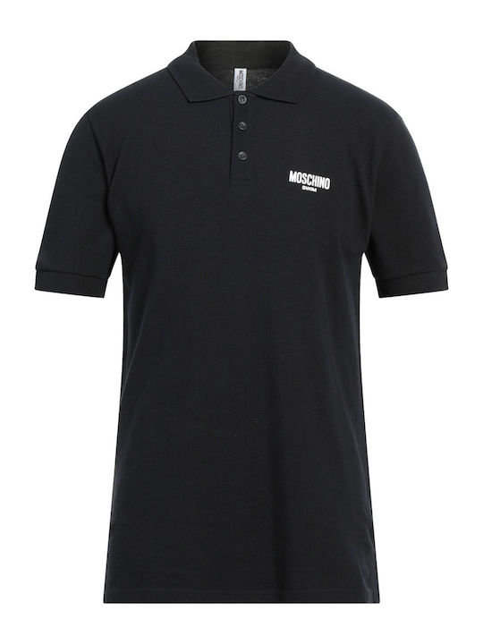 Moschino Men's Short Sleeve Blouse Polo BLACK