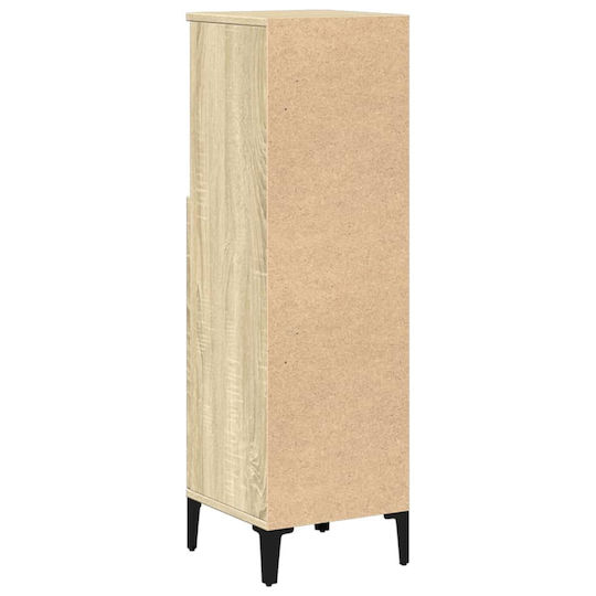 vidaXL Wood Bathroom Cabinet L30xW30xH100cm Sonoma