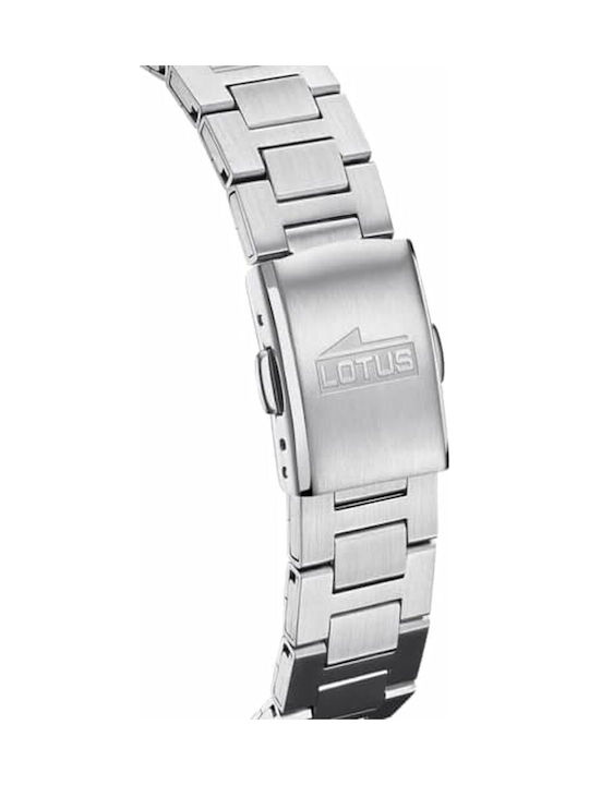 Lotus Watches Γυναικείο Ρολόι 31.5mm Μπαταρίας με Ασημί Μεταλλικό Μπρασελέ
