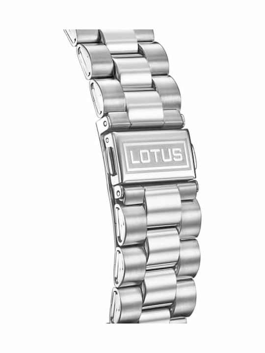 Lotus Watches Ceas Barbati cu Baterie și Brățară din Metal Neagră
