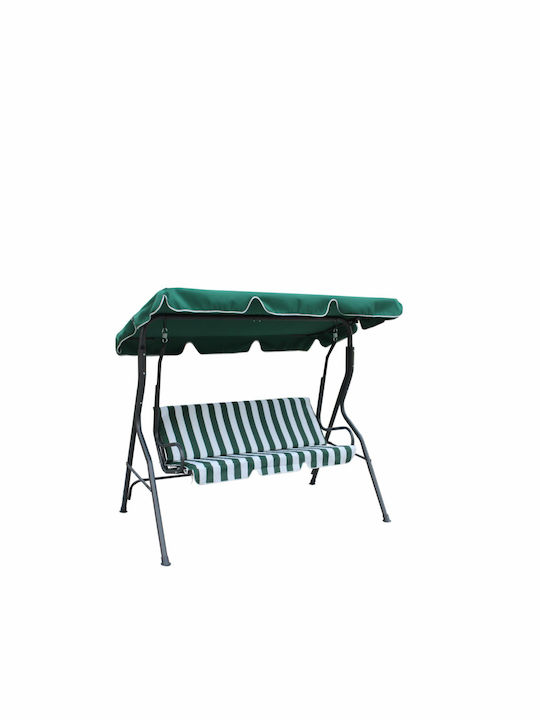 Κούνια με Βάση 3 Θέσεων Πλαστική Μ177xΠ110xΥ146cm Πράσινη Κούνια με Βάση 3 Θέσεων Πλαστική Μ177xΠ110xΥ146cm Πράσινη