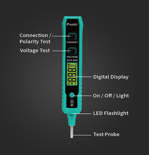 Proskit Апарат за измерване на напрежение NT-320 с обхват на измерване 12 - 12V
