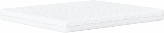 vidaXL King Size Bett mit Stoff Dunkelgrün mit Lattenrost & Matratze 180x200cm