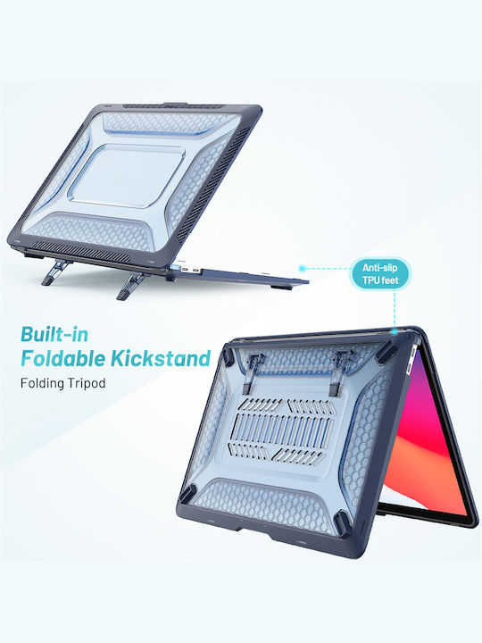 Sonique Icy Guardian Laptoptasche Für Laptop 13" Apple MacBook Air 13'' 2018/2020 In Blau