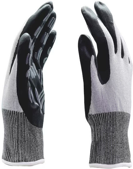 Wurth Tigerflex Gloves for Work Gray Nitrile/Polyester 1pcs