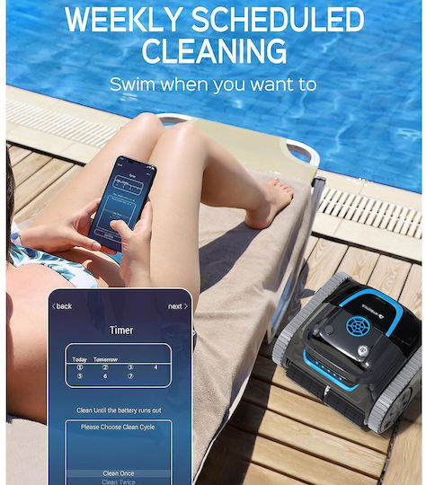 Wybot S1 Wireless Аσύρμαен Робот За Басейн 80W Дъно Стени Водолиния