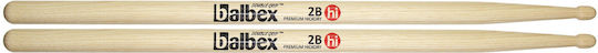Balbex Hickory Drumsticks Schlagzeug 2B