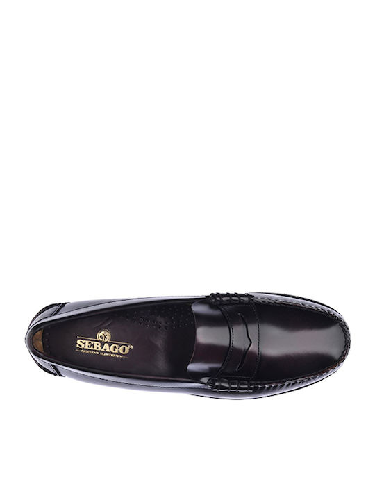 Sebago Dan Polaris Herren Mokassins in Burgundisch Farbe