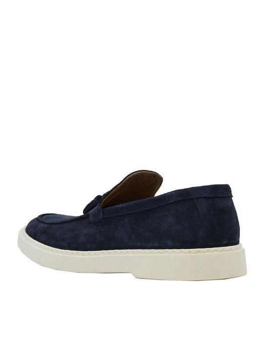 3300 Δερμάτινα Ανδρικά Loafers σε Μπλε Χρώμα