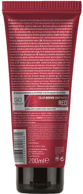 Masca de păr Farcom Professional Go Vibrant Color Revive Red 200ml