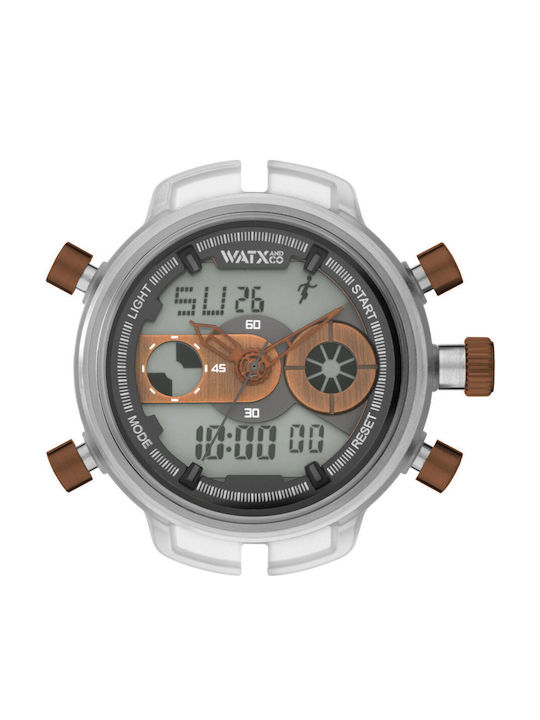 WATX & CO Womens Watch 49mm Chronograph Battery