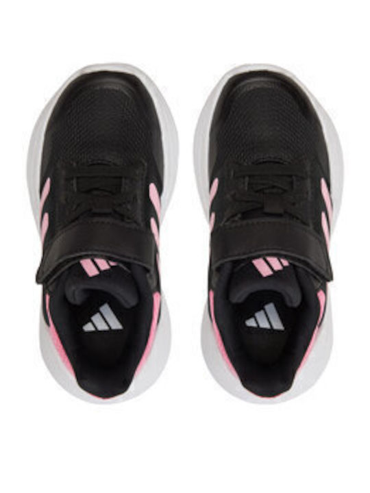 Tensaur Run 3.0 Αθλητικά Παιδικά Παπούτσια Running με Σκρατς Core Black / Bliss Pink / Cloud White