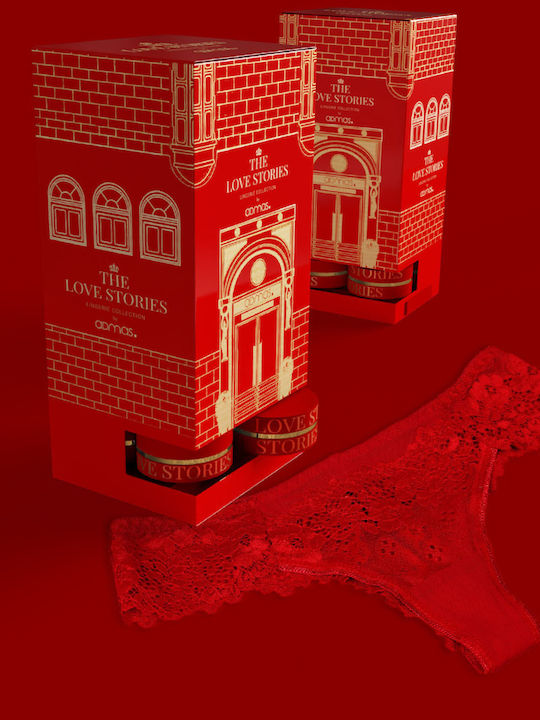 Damen Brasilien mit Spitze Red