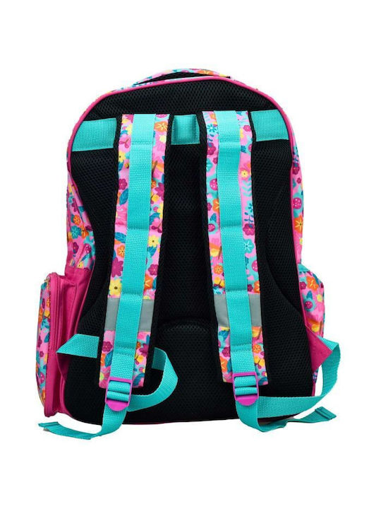 Gim Backpack School Bag Backpack Elementary, Elementary Pink with Water Bottle Holder 30Liters