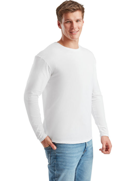 Fruit of the Loom Iconic 150 Men's Long Sleeve Promotional Blouse White
