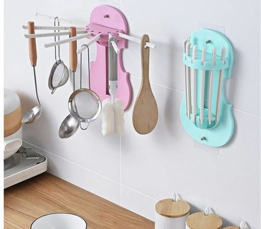 Bucătărie Hangers Din Plastic 26.5x39x21cm Roz