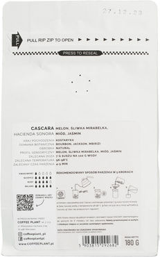 Espresso Coffee Arabica Costa Rica Costa Rica Cascara Whole Beans 180gr