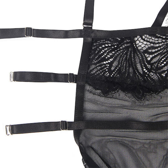 Subblime Sexy Baby Dolls with Lace and Transparency Black