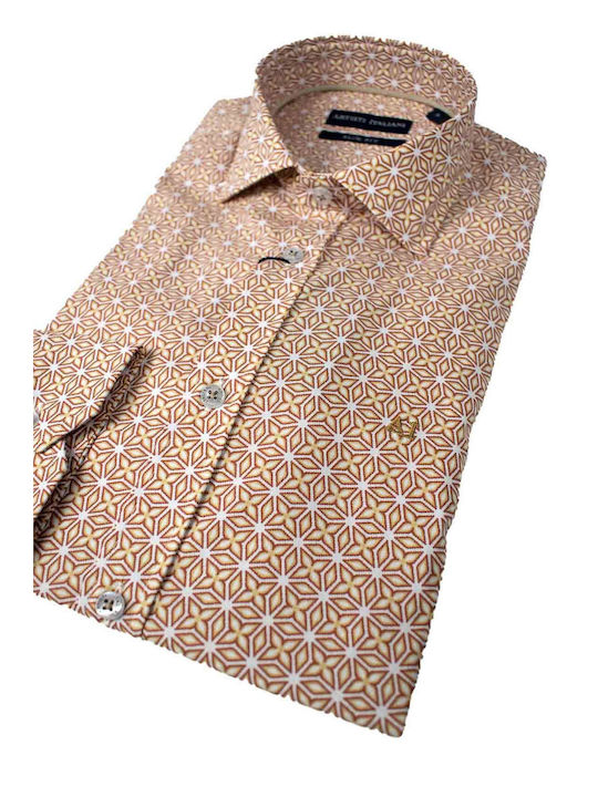 Men's Shirt ARTISTI ITALIANI (18522/SL) - CAMEL