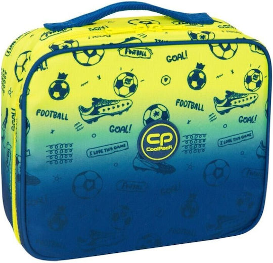 Geantă termică Coolpack pentru mâncare, model fotbal, 2 tone