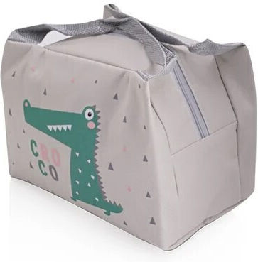 Thermal Food Bag Zola 21x14x15 Cm Cream Crocodile Pattern