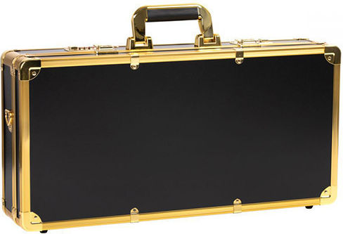 Activeshop Metallic Cosmetic Case Gold