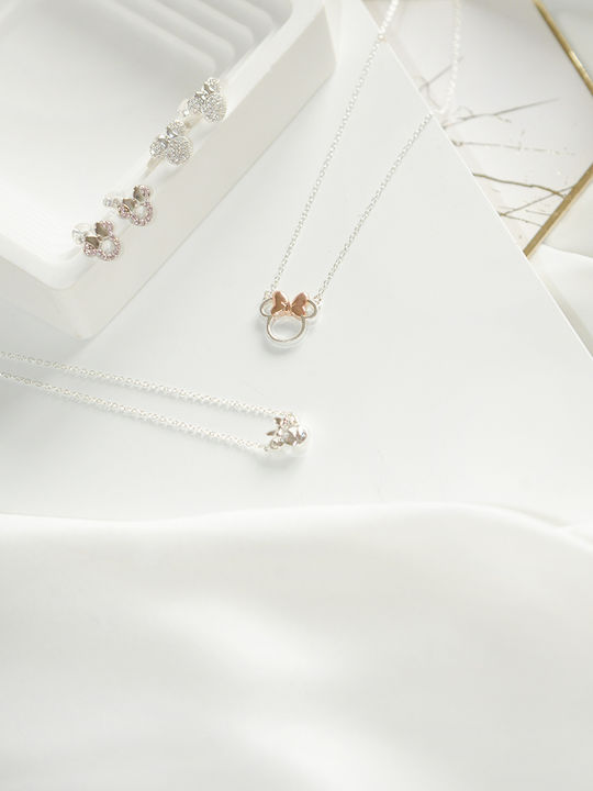 Kritsimis Minnie Mouse Silver Necklace