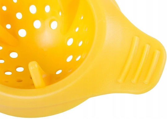 Storcător de fructe clasic Lămâie / Portocaliu cu Recipient din Plastic în Culoare Galben