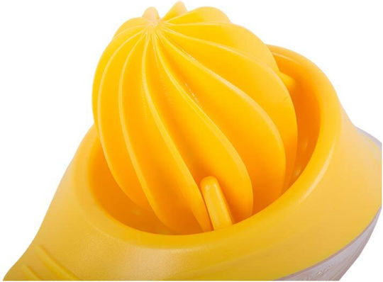 Storcător de fructe clasic Lămâie / Portocaliu cu Recipient din Plastic în Culoare Galben