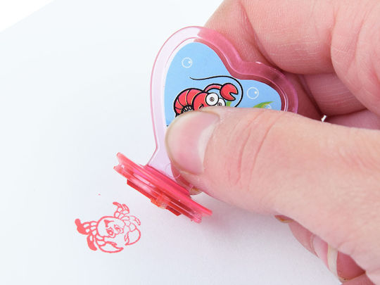 Ein Set Stempel 6 Stück Meerestiere Za3979
