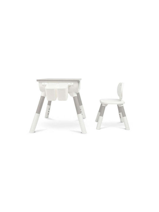 Toyz Kids Table Set with Chairs for Painting Made of Gray Plastic Toyz