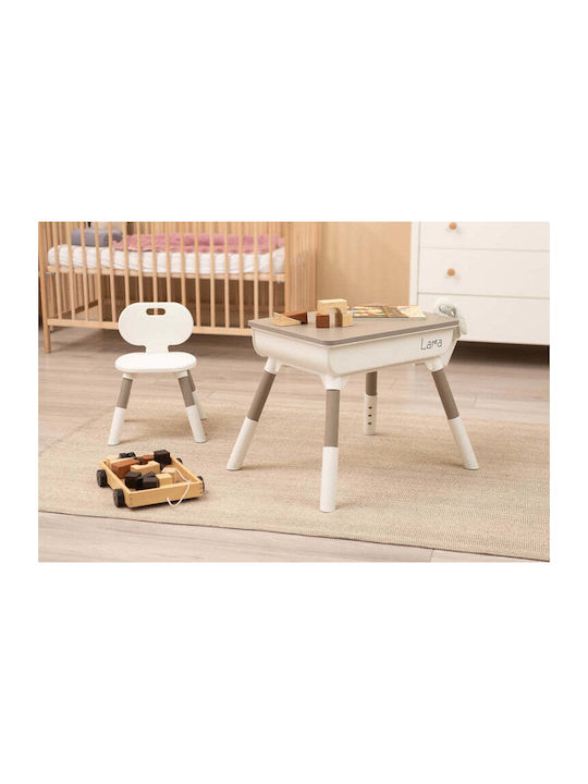 Toyz Kids Table Set with Chairs for Painting Made of Gray Plastic Toyz