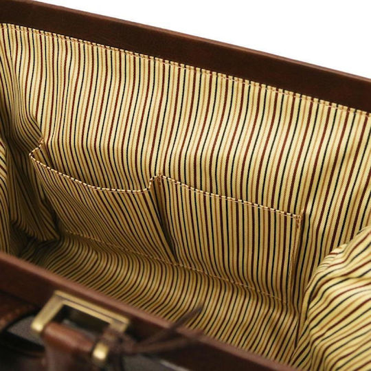 Tuscany Leather Δερμάτινη Ιατρική Τσάντα Raffaello σε Καφέ Χρώμα