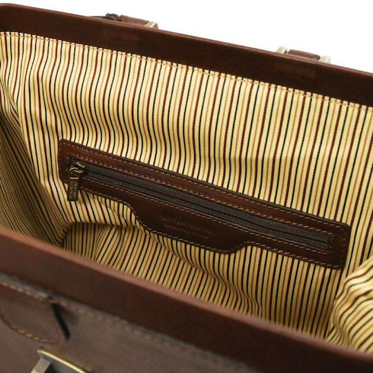 Tuscany Leather Δερμάτινη Ιατρική Τσάντα Raffaello σε Καφέ Χρώμα