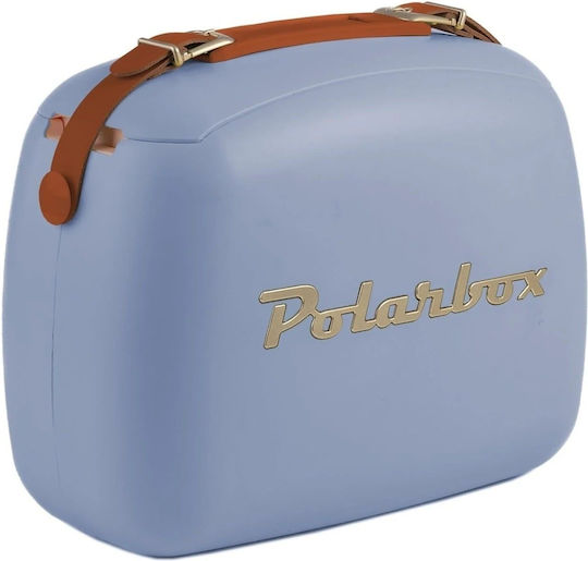 Polarbox Small Gold Edition Portable Fridge 6lt Pastel Blue