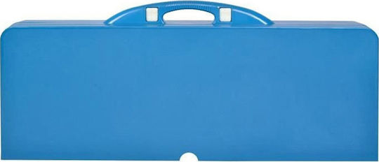 Picknick-Tischbank Aluminium Klappbar in Campingmöbel 84x65x64cm Blau