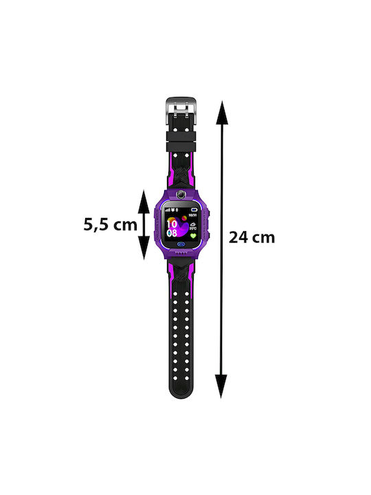 Ceasuri Pentru Copii Smartwatch Cu GPS Și Cameră Violet